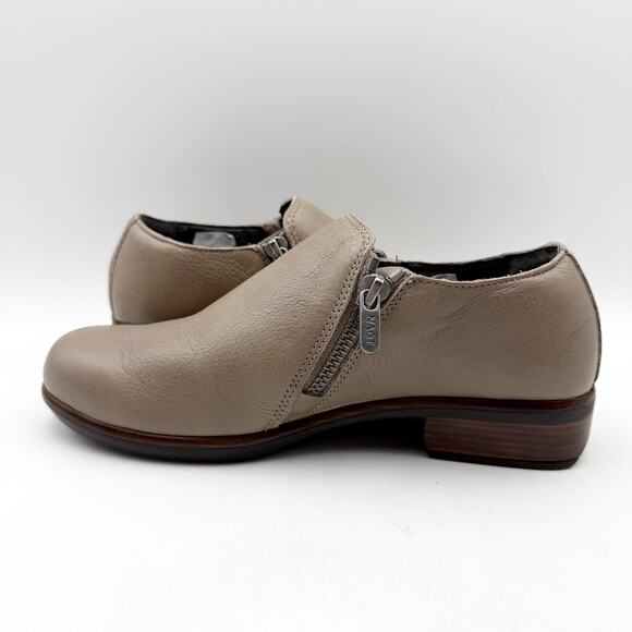 Naot Womens Autan Shoes EU 35 US 4M Gray Leather Flats Slip On Loafers - Picture 7 of 12